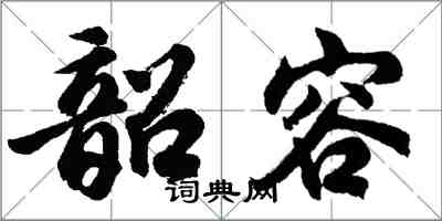 胡問遂韶容行書怎么寫