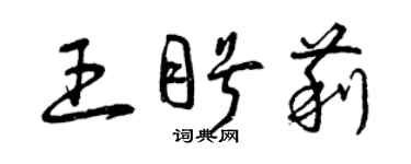 曾慶福王盼莉草書個性簽名怎么寫