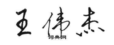 駱恆光王偉傑行書個性簽名怎么寫