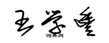 朱錫榮王學豐草書個性簽名怎么寫