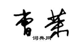 朱錫榮曹茉草書個性簽名怎么寫