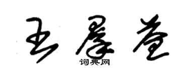 朱錫榮王群益草書個性簽名怎么寫