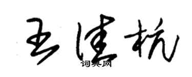 朱錫榮王佳杭草書個性簽名怎么寫