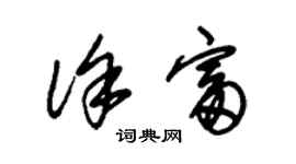 朱錫榮徐富草書個性簽名怎么寫