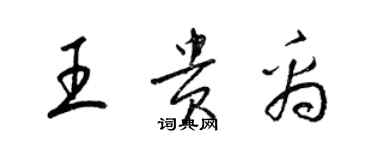 梁錦英王貴禹草書個性簽名怎么寫