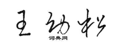 駱恆光王幼松草書個性簽名怎么寫