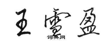 駱恆光王雪盈行書個性簽名怎么寫