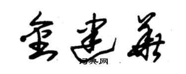 朱錫榮金建華草書個性簽名怎么寫