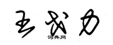 朱錫榮王戈力草書個性簽名怎么寫