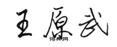 駱恆光王原武行書個性簽名怎么寫