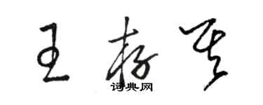 駱恆光王存其草書個性簽名怎么寫