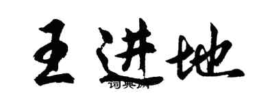 胡問遂王進地行書個性簽名怎么寫