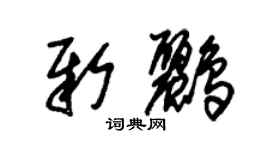 朱錫榮新鸝草書個性簽名怎么寫