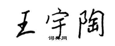 王正良王宇陶行書個性簽名怎么寫