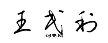 梁錦英王民利草書個性簽名怎么寫