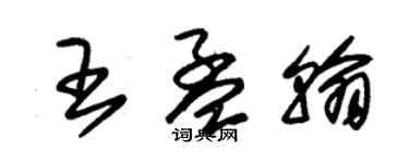 朱錫榮王孟翰草書個性簽名怎么寫