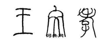 陳墨王文孝篆書個性簽名怎么寫