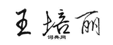 駱恆光王培麗行書個性簽名怎么寫