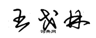 朱錫榮王戈林草書個性簽名怎么寫