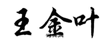 胡問遂王金葉行書個性簽名怎么寫