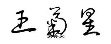 曾慶福王菊星草書個性簽名怎么寫