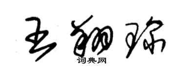 朱錫榮王翔琛草書個性簽名怎么寫