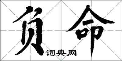 翁闓運負命楷書怎么寫