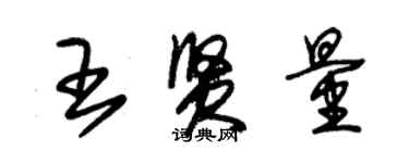 朱錫榮王賢量草書個性簽名怎么寫