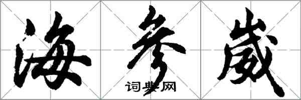 胡問遂海參崴行書怎么寫