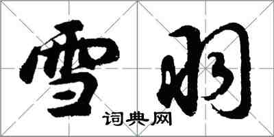 胡問遂雪羽行書怎么寫