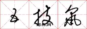 梁錦英五技鼠草書怎么寫