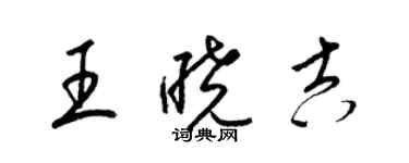 梁錦英王曉吉草書個性簽名怎么寫