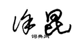 朱錫榮徐昆草書個性簽名怎么寫