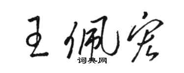 駱恆光王佩宏草書個性簽名怎么寫