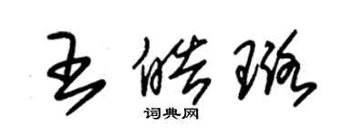 朱錫榮王皓璐草書個性簽名怎么寫