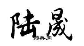 胡問遂陸晟行書個性簽名怎么寫