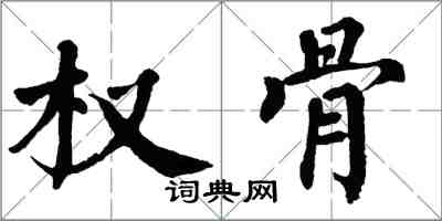 翁闓運權骨楷書怎么寫