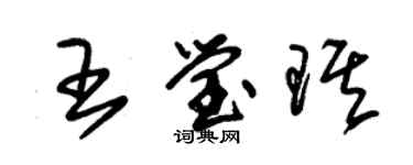 朱錫榮王瑩琪草書個性簽名怎么寫