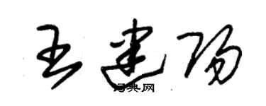 朱錫榮王建陽草書個性簽名怎么寫