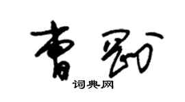 朱錫榮曹剛草書個性簽名怎么寫