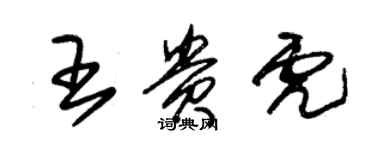 朱錫榮王貴虎草書個性簽名怎么寫