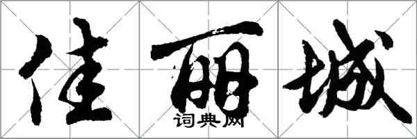 胡問遂佳麗城行書怎么寫