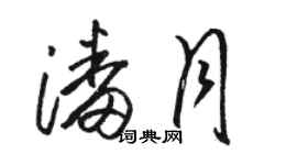 駱恆光潘月草書個性簽名怎么寫