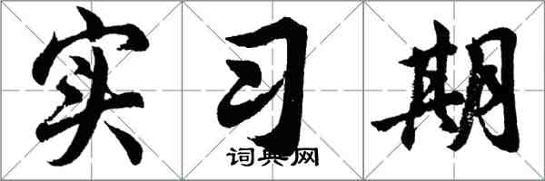 胡問遂實習期行書怎么寫