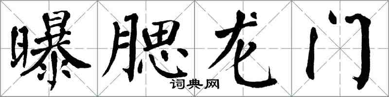 翁闓運曝腮龍門楷書怎么寫