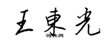 王正良王東光行書個性簽名怎么寫