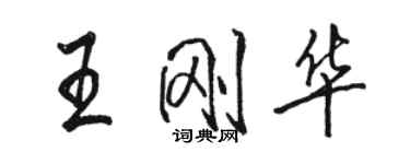 駱恆光王剛華行書個性簽名怎么寫