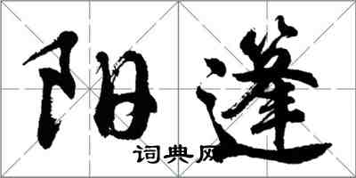 胡問遂陽篷行書怎么寫