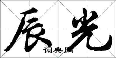 胡問遂辰光行書怎么寫