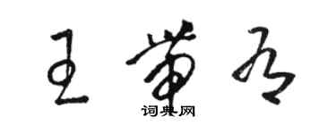 駱恆光王帶有草書個性簽名怎么寫